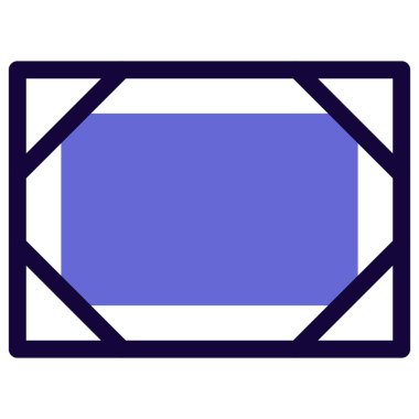 Dekoratif kenarlıklı cam fotoğraf çerçevesi.