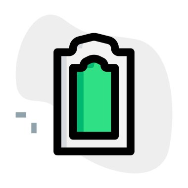 Dekor olarak asılan tam boyutlu fotoğraf çerçevesi.