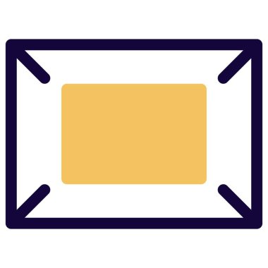 Duvara küçük boy fotoğraf çerçevesi monte edilmiş..