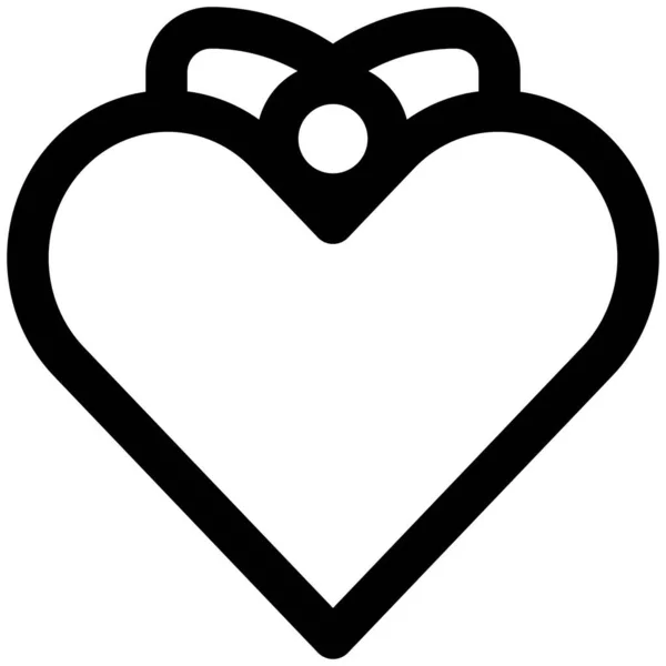 Přizpůsobený Rám Obrázku Tvaru Srdce — Stockový vektor