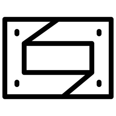 Tasarımcı fotoğraf çerçevesi duvara monte edildi.