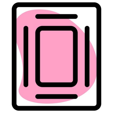 Duvar dekorasyonu için ahşap fotoğraf çerçevesi.