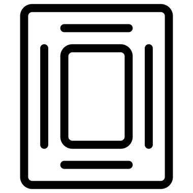 Duvar dekorasyonu için ahşap fotoğraf çerçevesi.