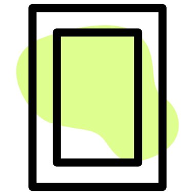 Anma fotoğrafı için duvara monte edilmiş çerçeve.