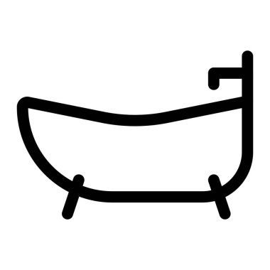 Şık bir küvet, banyo armatürü..