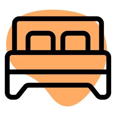 Rahatlamak için çift kişilik yataklı bir oda..