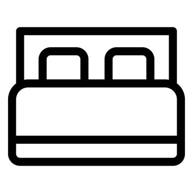 Ahşap bir yatakta rahat bir yatak..