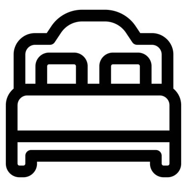 Lüks ahşap yatakta şık bir yatak başlığı..