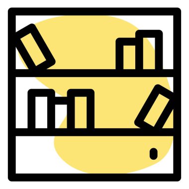 Çekmeceli büyük boyut raf veya kitaplık.