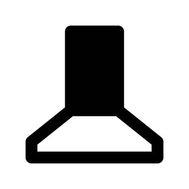 Duvara monte edilmiş mutfak kaputu..