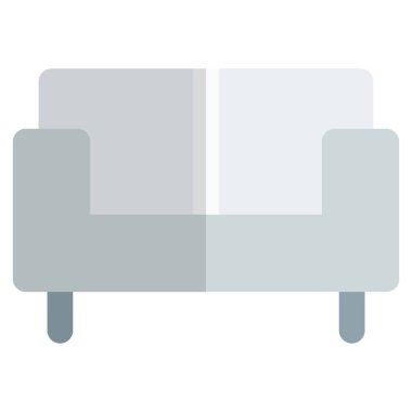 Oturmak ya da dinlenmek için çağdaş ve çekici bir kanepe..