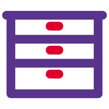 Birden fazla çekmeceli mutfak dolabı..