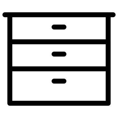 Birden fazla çekmeceli mutfak dolabı..