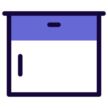 Gerekli şeyleri depolamak için geniş mutfak dolabı.