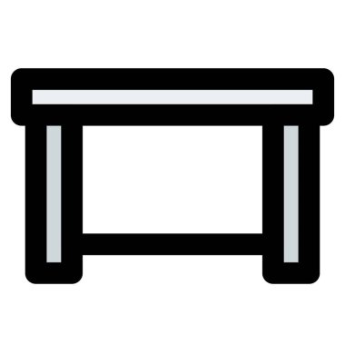 Mutfak için geniş ahşap masa.