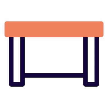 Mutfak için geniş ahşap masa.