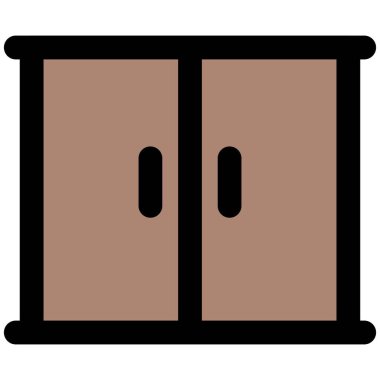 Bahçe deposu için duvara monte edilmiş dolap