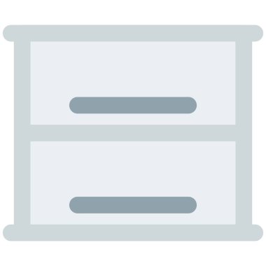 Geniş masalı çift çekmeceli mutfak dolabı..