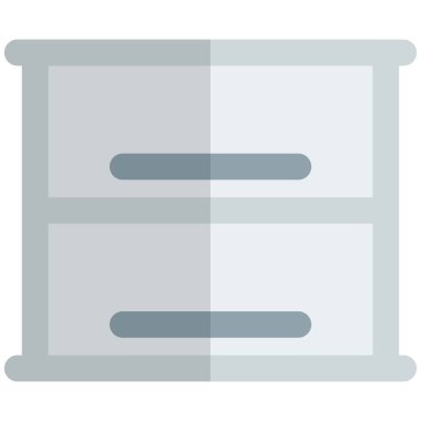 Geniş masalı çift çekmeceli mutfak dolabı..