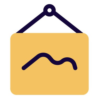 Manzara resmi koridor zemininde asılı.