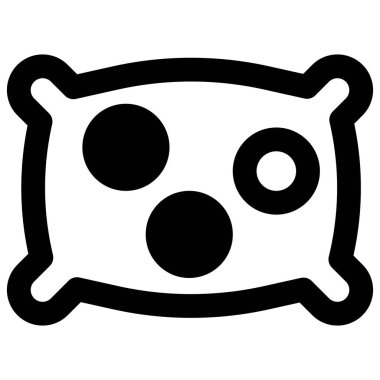 Yatak başlığı olarak kullanılan rahat yastık..