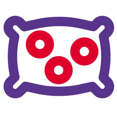 Yatak başlığı olarak kullanılan rahat yastık..