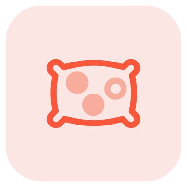 Yatak başlığı olarak kullanılan rahat yastık..