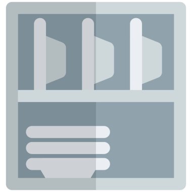 Tabakları düzenlemek için duvara monte edilmiş raf