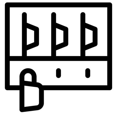 Tabaklar ve çanak çömlekler bir rafta saklanır.