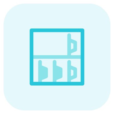 Tabakları düzenli tutmak için çoklu raf