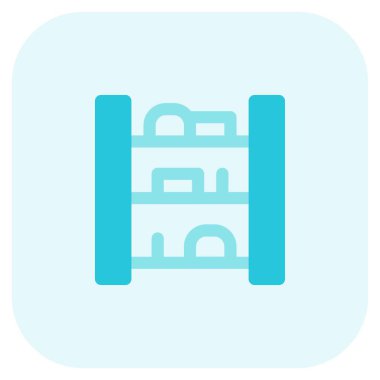 Raflar dekoratif yazılar için yapıldı