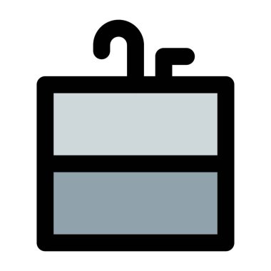 Mutfak için seramikten yapılmış lavabo.