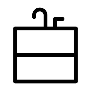 Mutfak için seramikten yapılmış lavabo.