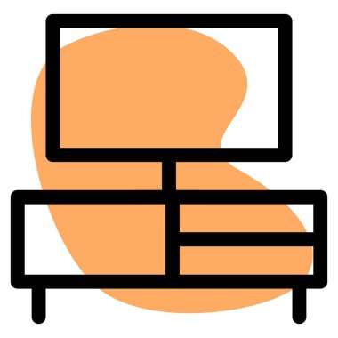 Televizyon birimi için çoklu dolap masası