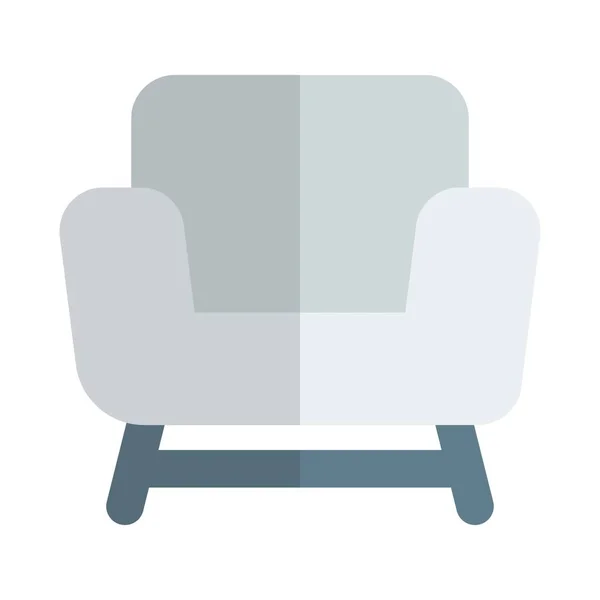サイドサポートのためのアームレスト付き椅子 — ストックベクタ