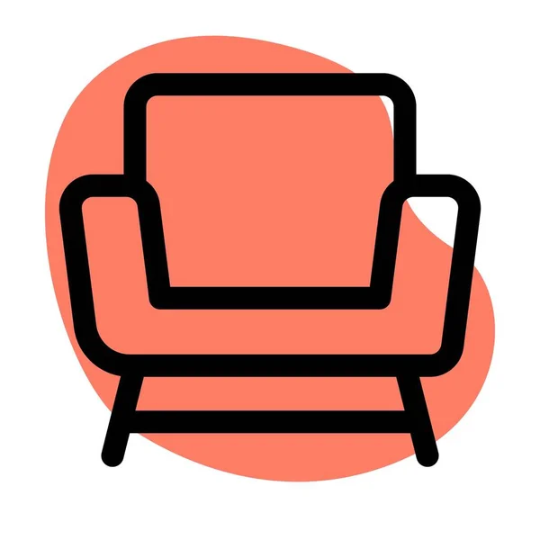 Chaise Avec Accoudoir Pour Support Latéral — Image vectorielle
