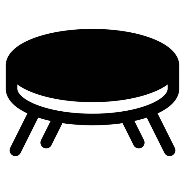 コーヒーを提供するために設計された木製の低テーブル — ストックベクタ