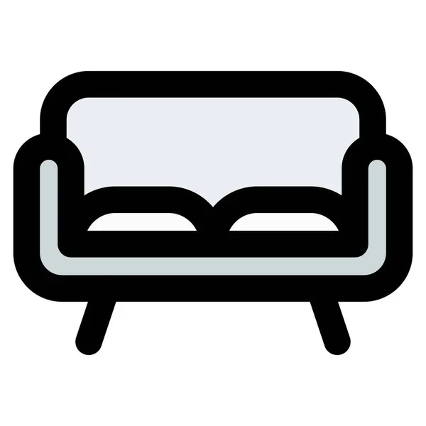座り心地の良いソファ — ストックベクタ