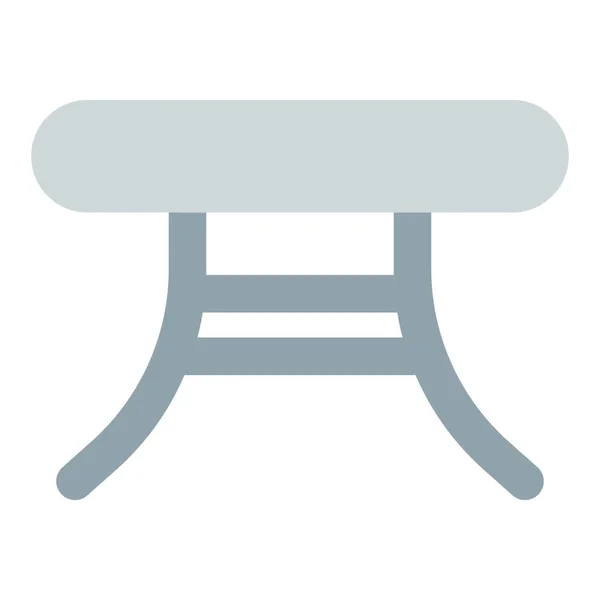 Τραπέζι End Ξύλινα Πόδια — Διανυσματικό Αρχείο
