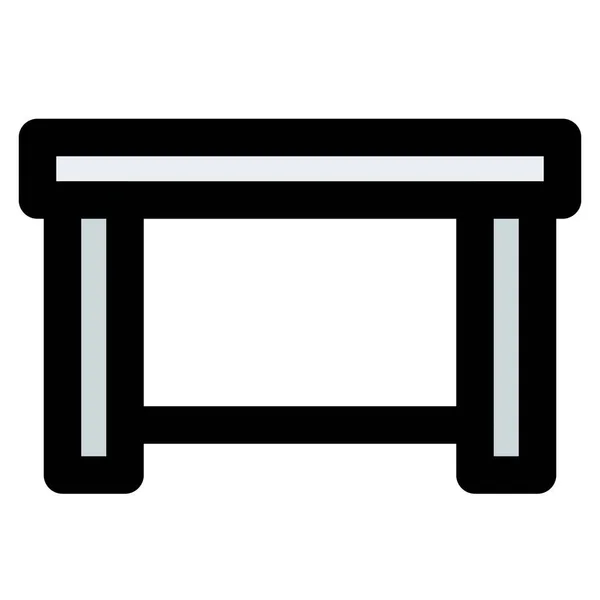 Spacious Wooden Table Kitchen — Stock Vector