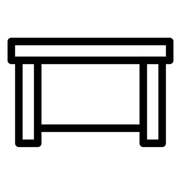 Meja Kayu Yang Luas Untuk Dapur - Stok Vektor