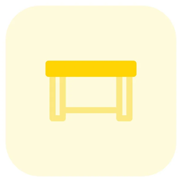 Geräumiger Holztisch Für Küche — Stockvektor