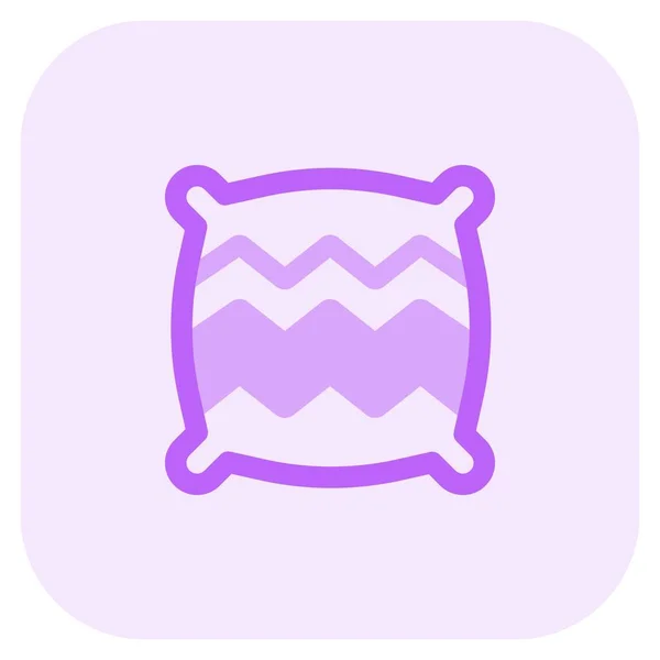 Fluffy Pillow Comfortable Sleep — Stock Vector