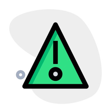 Uyarı işaretini işaret eden ünlem