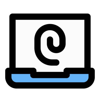 Dizüstü bilgisayara yerleştirilmiş parmak izi kilit sistemi.