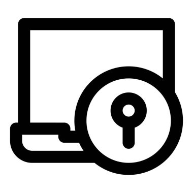 Ekran kilidi olan el bilgisayarı