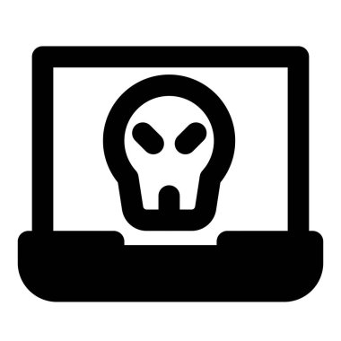 Kötü amaçlı yazılım ile donatılmış dizüstü bilgisayar