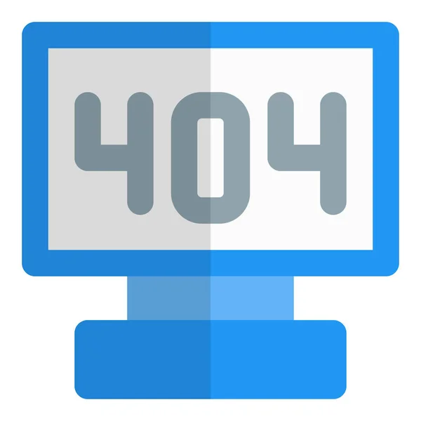 404 Symbol Indicating Error — Stock Vector