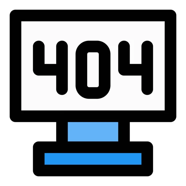404 Símbolo Indicando Erro —  Vetores de Stock