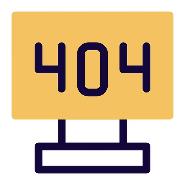 404 Символ Вказує Помилку — стоковий вектор